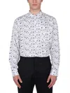 Comme Des Garçons X Kaws Print Shirt In White