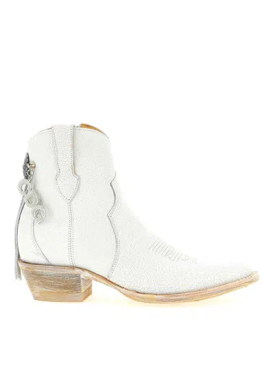 Comme Des Garçons X Mexicana Ankle Boots In White