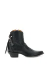 Comme Des Garçons Short Texano Boots In Black