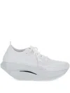 Comme Des Garçons X Mizuno Lace-up Fastening Sneakers In White