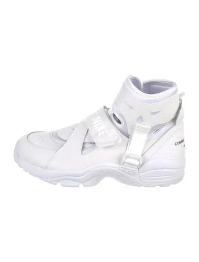 Pre-owned Comme Des Garçons X Nike Air Carnivore Athletic Sneakers W/ Tags In White