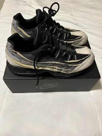 Pre-owned Comme Des Garçons X Nike Air Max 95 Comme Des Garçons Shoes In Gray