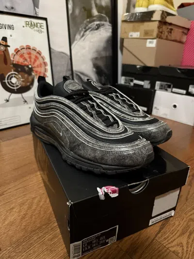 Pre-owned Comme Des Garçons X Nike Air Max 97 Comme Des Garcons Homme Plus Black Shoes