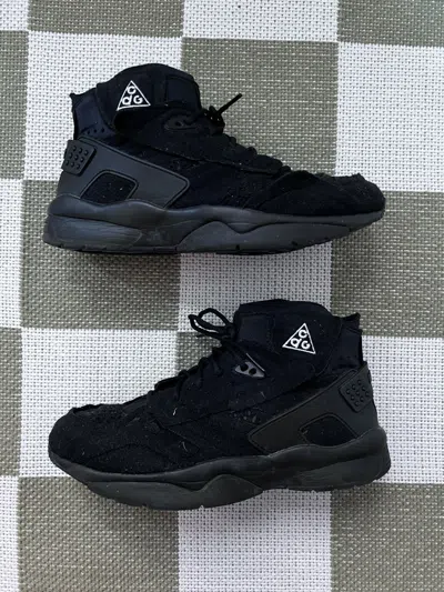 Pre-owned Comme Des Garçons X Nike Air Mowabb Comme Des Garçons Black Shoes