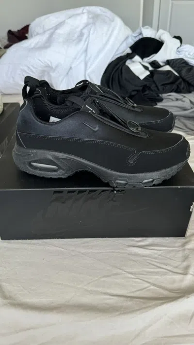 Pre-owned Comme Des Garçons X Nike Comme Des Garçons Homme Plus X Air Sunder Max 'black Shoes (size 10.5)