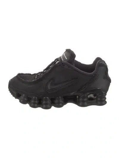 Pre-owned Comme Des Garçons X Nike Mesh Athletic Sneakers In Black