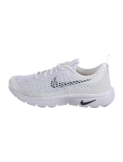 Pre-owned Comme Des Garçons X Nike Mesh Athletic Sneakers In White