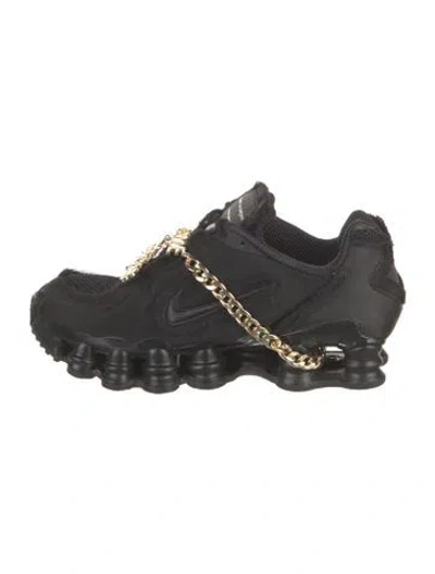 Pre-owned Comme Des Garçons X Nike Nike Shox Tl Chunky Sneakers In Black