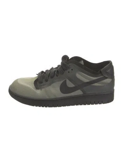 Pre-owned Comme Des Garçons X Nike Nylon Sneakers In Grey