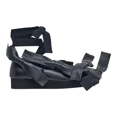 Comme Des Garçons Comme Des Garcons X Phileo Bows Ballerina Flats In Black