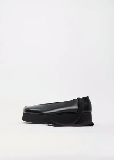 Comme Des Garçons X Phileo Platform Ballerina In Black