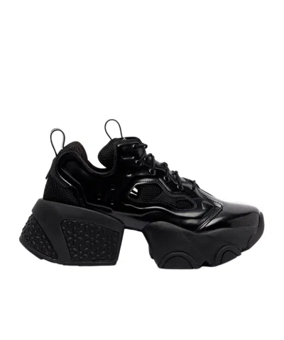 Comme Des Garçons X Reebok Platform Sneakers In Black