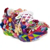 Comme Des Garçons X Salomon Glass Crystal Embellished Sneakers In Pink Multi