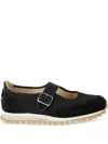 Comme Des Garçons X Spalwart Buckled Sneakers In Schwarz