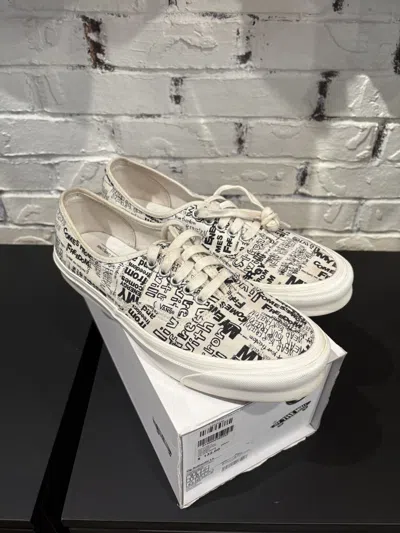 Pre-owned Comme Des Garcons X Vans Comme Des Garcons Shoes In White