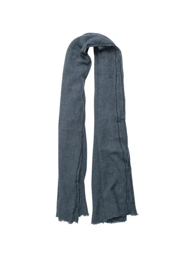 Comme Des Garçons X William Welstead Frayed-edge Scarf In Blue