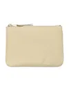 Comme Des Garçons Xsmall Classic Arecalf Pouch In Ecru