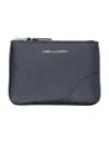 Comme Des Garçons Xsmall Classic Arecalf Pouch In Navy