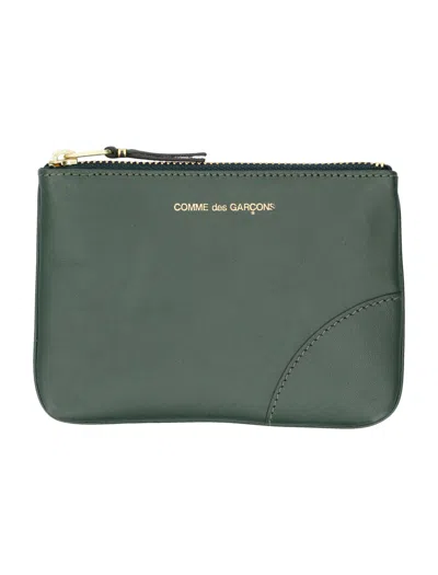 Comme Des Garçons Classic Leather Line Purse In Green