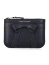 Comme Des Garçons Xsmall Zip Pouch Big Bow In Black