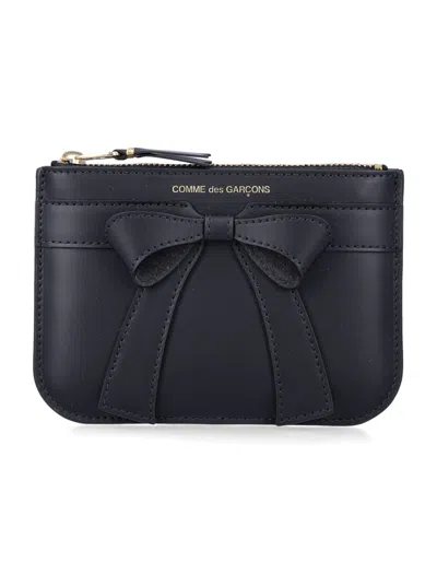 COMME DES GARÇONS COMME DES GARÇONS WALLET SMALLPOUCH WITH BIG BOW