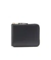 Comme Des Garçons Wallet Small Zip Around Wallet In Black