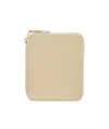 Comme Des Garçons Zip-aournd Wallet In Nude