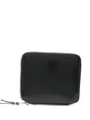 Comme Des Garçons Zip-around Leather Wallet In Black