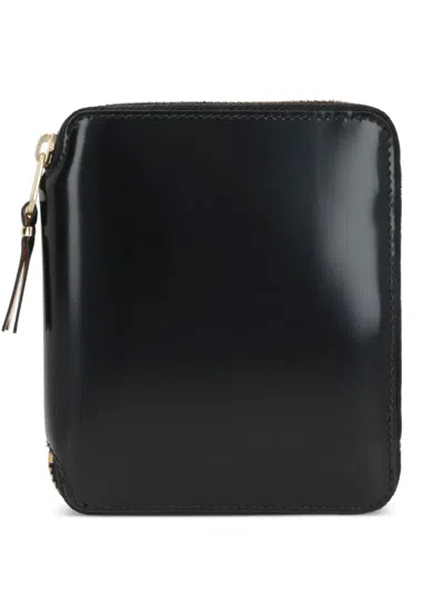 Comme Des Garçons Zip-around Leather Wallet In Black