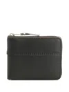 Comme Des Garçons Zip-around Leather Wallet In Black