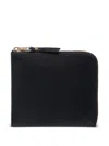 Comme Des Garçons Zip-fastening Leather Wallet In Black