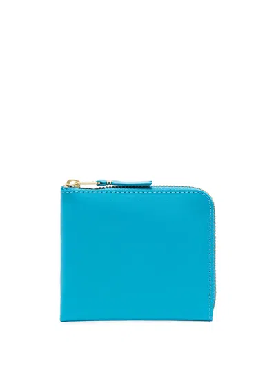 Comme Des Garçons Zip-around Leather Wallet In Yellow