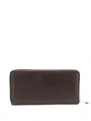 Comme Des Garçons Zip-around Leather Wallet In Brown