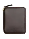 Comme Des Garçons Zip-around Leather Wallet In Brown