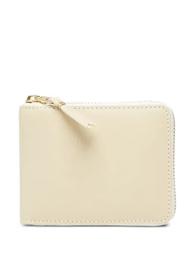Comme Des Garçons Zip-around Leather Wallet In Brown