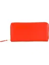 Comme Des Garçons Zip-around Leather Wallet In Yellow