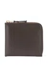 Comme Des Garçons Zip-around Square Wallet In Black