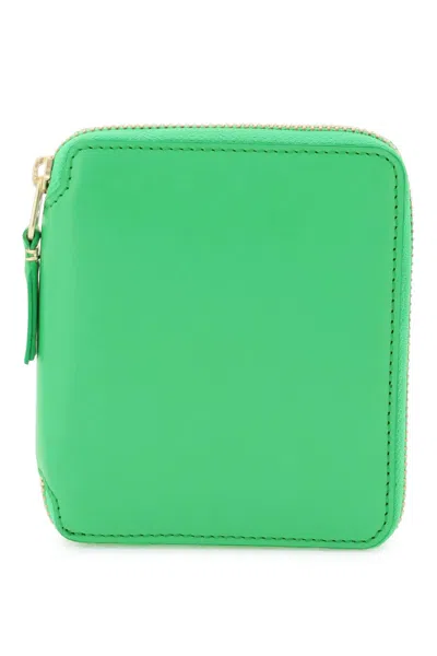 Comme Des Garçons Zip-around Wallet In Green