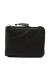 Comme Des Garçons Zip-around Leather Wallet In Black