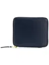 Comme Des Garçons Zip Around Wallet In Blue