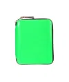 Comme Des Garçons Zip Around Wallet In Green
