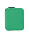 Comme Des Garçons Zipped Wallet Unisex In Green
