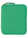Comme Des Garçons Zip Around Wallet In Green
