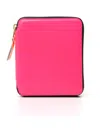 Comme Des Garçons Zip-around Wallet In Pink