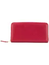 Comme Des Garçons Zip Around Wallet In Red