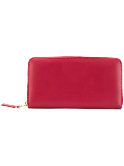 Comme Des Garçons Zip Around Wallet In Red