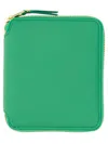 Comme Des Garçons Zip Around Wallet Unisex In Green