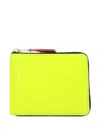 Comme Des Garçons Zip-around Wallet In Yellow