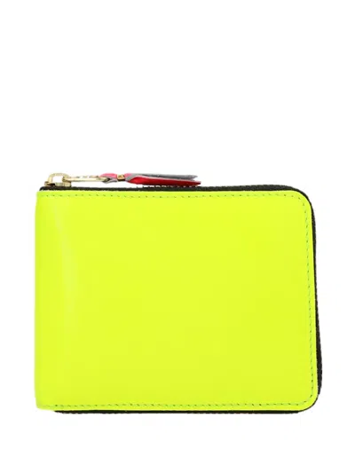 Comme Des Garçons Zip-around Wallet In Yellow