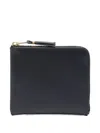Comme Des Garçons Zip-fastening Leather Wallet In Black